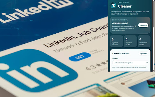 LINKEDIN JOBS Cleaner screenshot