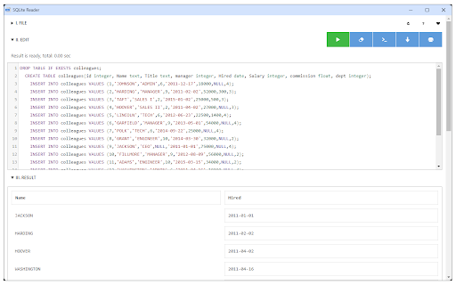 SQLite Reader screenshot