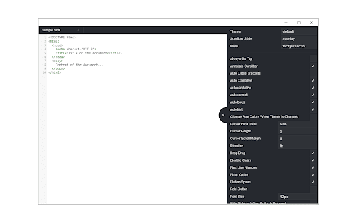 Text Editor screenshot