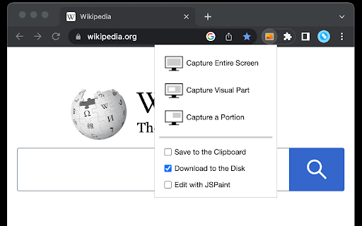 Easy Screenshot - a Web Clipper screenshot