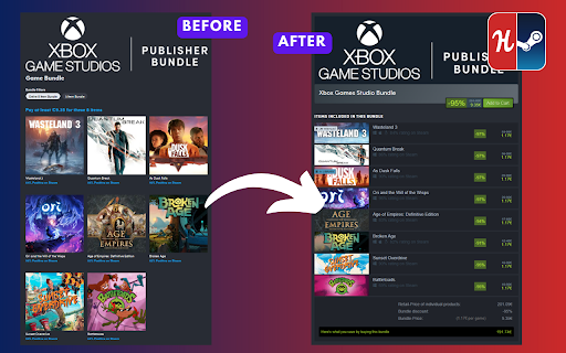 Steamify Humble Bundle screenshot