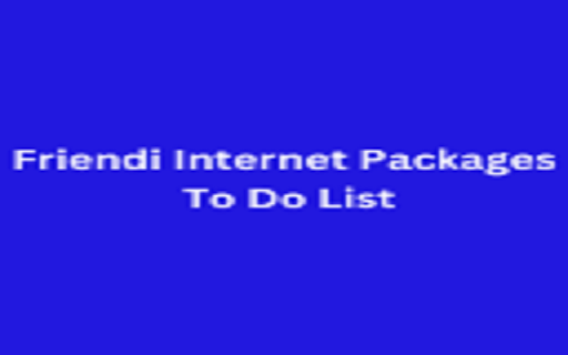 Friendi Internet Packages To Do List screenshot