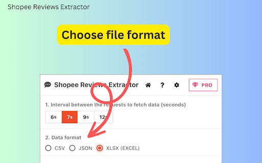 Shopee Reviews Extractor screenshot