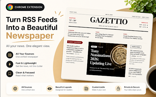 Gazettio - Best RSS News Reader screenshot