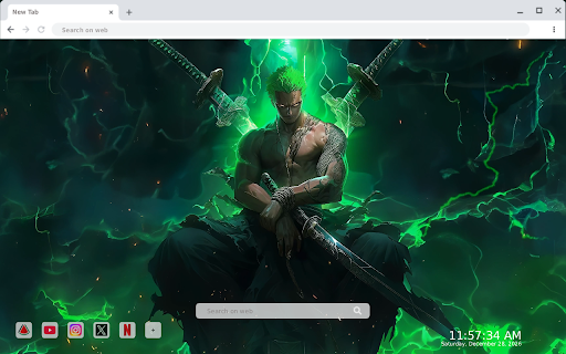 Zoro King of Hell Live Wallpaper screenshot