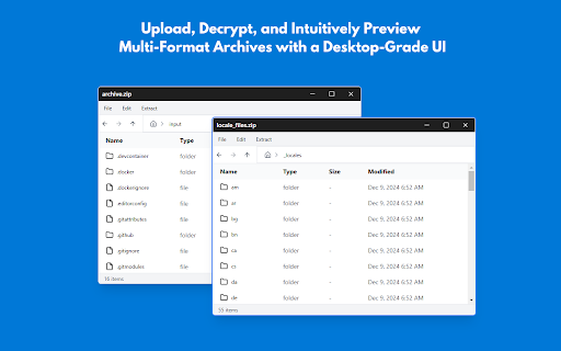 File Unzipper screenshot