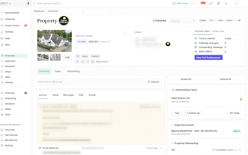 AgentConnect for Street.co.uk screenshot