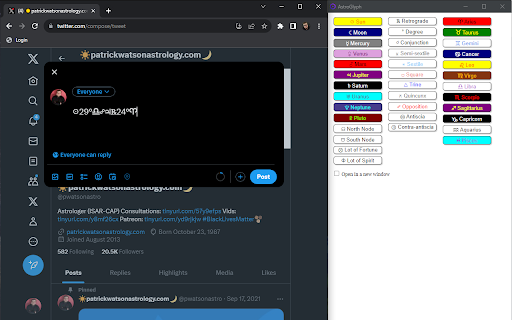 AstroGlyph screenshot