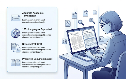 AI PDF Translator for Academic Papers & Research screenshot