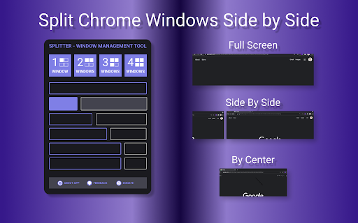Splitter: the window layout tool screenshot