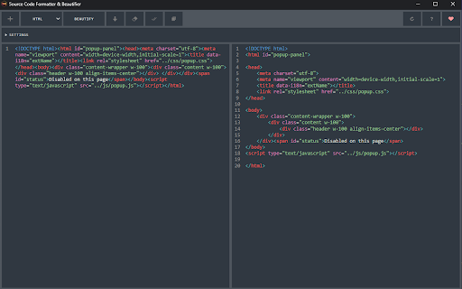 Source Code Formatter & Beautifier screenshot