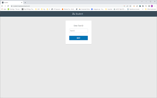 MasteryConnect LockDown Browser screenshot
