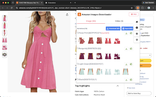Amazon Image & Video Downloader - Bulk Tool screenshot