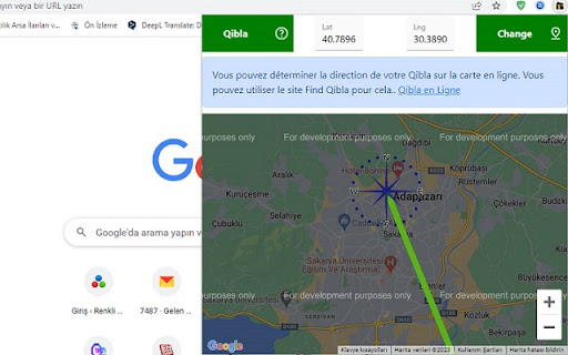 Qibla en Ligne screenshot