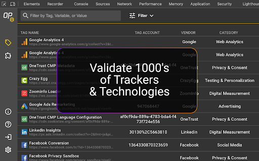 ObservePoint Debugger screenshot