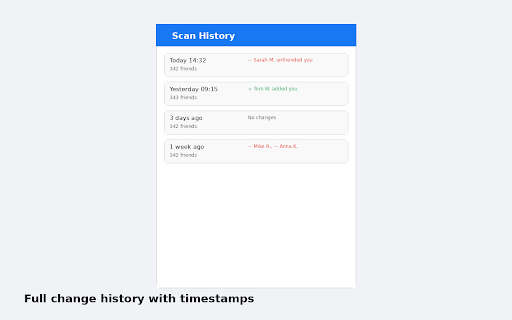 Friend Watch – Facebook Unfriend Tracker screenshot