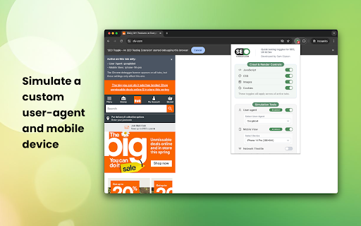 SEO Toggle - An SEO Testing Extension screenshot