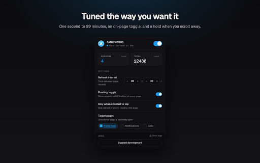 X (Twitter) Auto Refresher screenshot