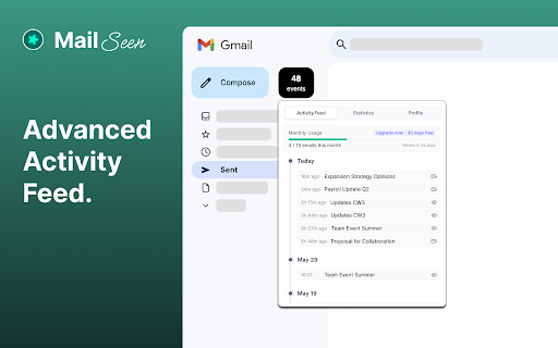 Mail Seen - Unlimited Email Tracker for Gmail screenshot