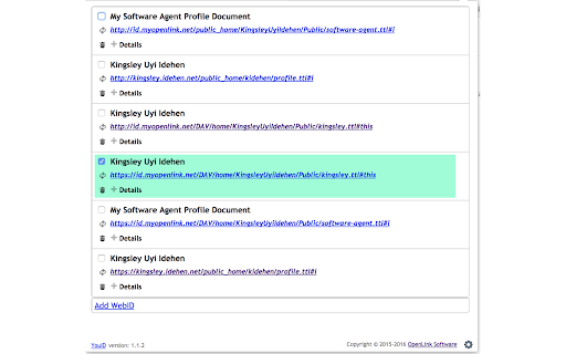 OpenLink YouID screenshot