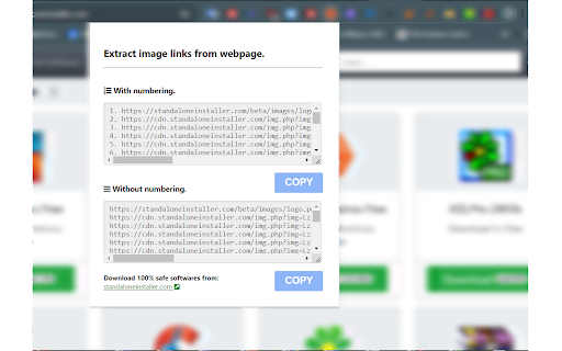 Image Link Grabber screenshot
