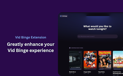 VidBinge Extension screenshot