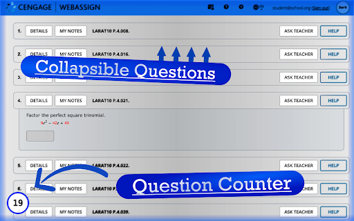 WebAssign Fixer screenshot