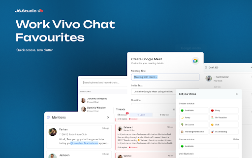 WorkVivo Chat Favorites screenshot