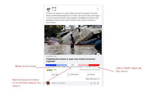Media Bias Fact Check screenshot