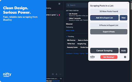 B-Social Scraper: Export Posts, Followers, Profiles & More screenshot