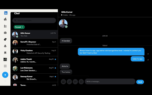Feedwing - X-style layout for LinkedIn screenshot