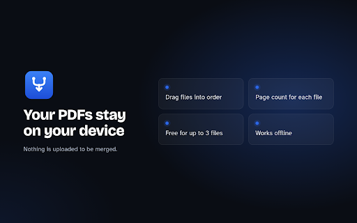 Merge PDF — Combine PDF Files | MergeFit screenshot