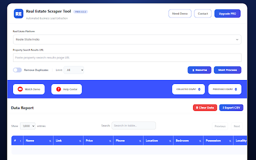 Real Estate Scraper Tool – Extract Property Leads screenshot