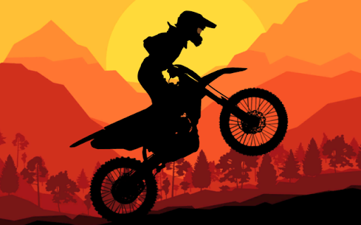 sunset bike racing screenshot