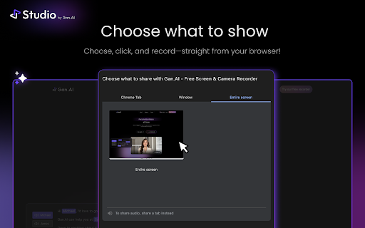 Gan.AI - Free Screen & Camera Recorder screenshot