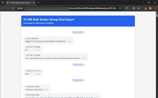 Whatsapp Chat Backup - Backup WA Messages screenshot