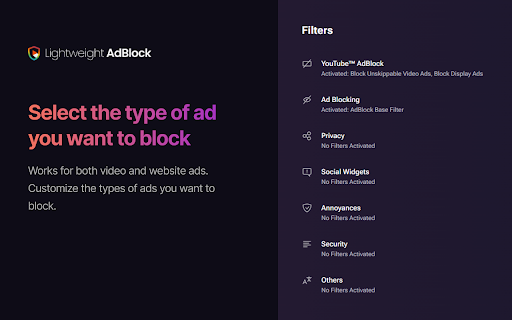 Lightweight - Youtube™ AdBlock screenshot