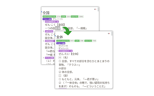 Rikaitan Popup Dictionary screenshot