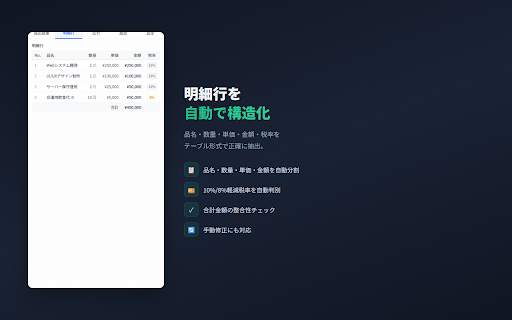 請求書よみとり - AI-OCR PDF読取・自動抽出 screenshot