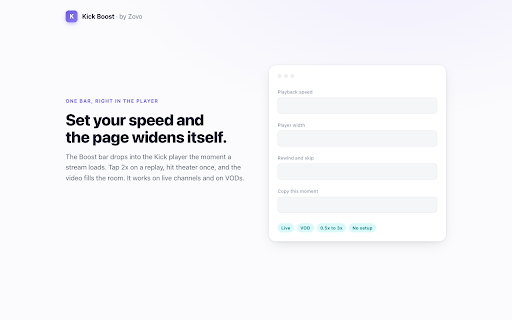 Kick Boost — Player & Page Helper screenshot