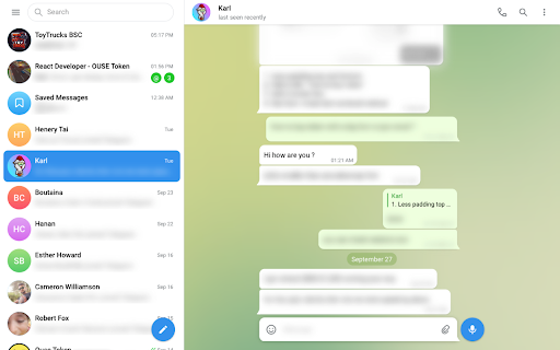 Telegram Blur - Advanced Telegram Web Privacy screenshot
