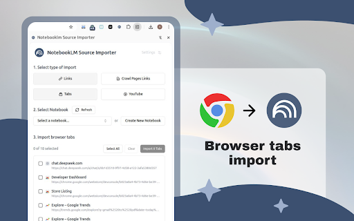 Gemini Notebook Web Importer screenshot