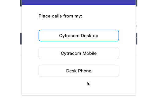 Cytracom Chrome Extension screenshot
