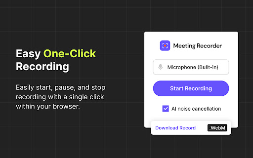 Record Meetings on Zoom, Microsoft Teams, Google Meet & more screenshot