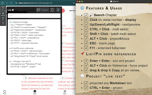Project verses from bible.com screenshot