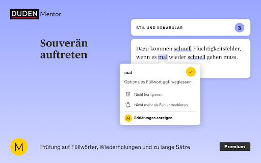 Duden-Mentor-Textprüfung screenshot