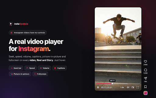InstaControls - Video Controls for Instagram screenshot