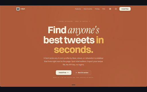 X Sort screenshot
