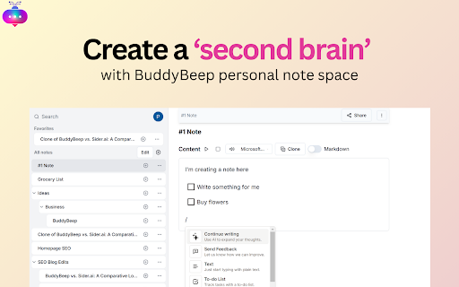BuddyBeep: Your Everyday AI Personal Assistant screenshot