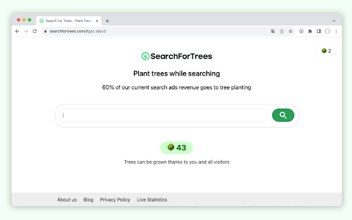 Search For Trees - Search Engine screenshot